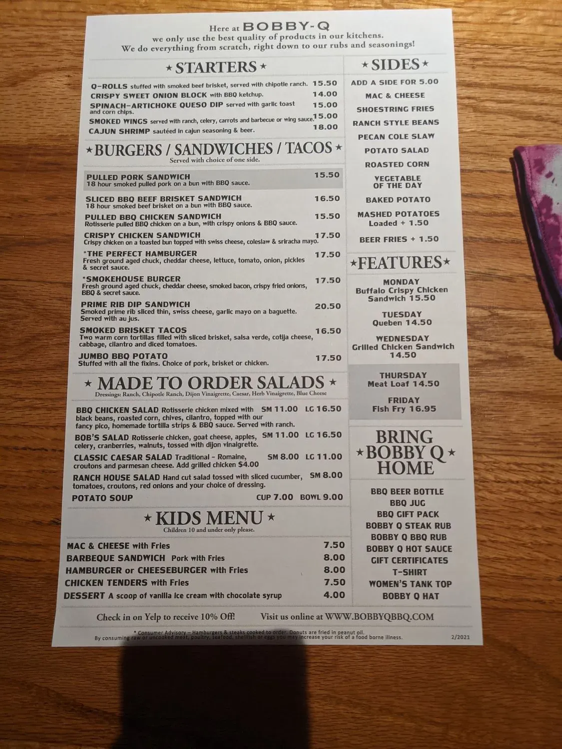 Menu 3