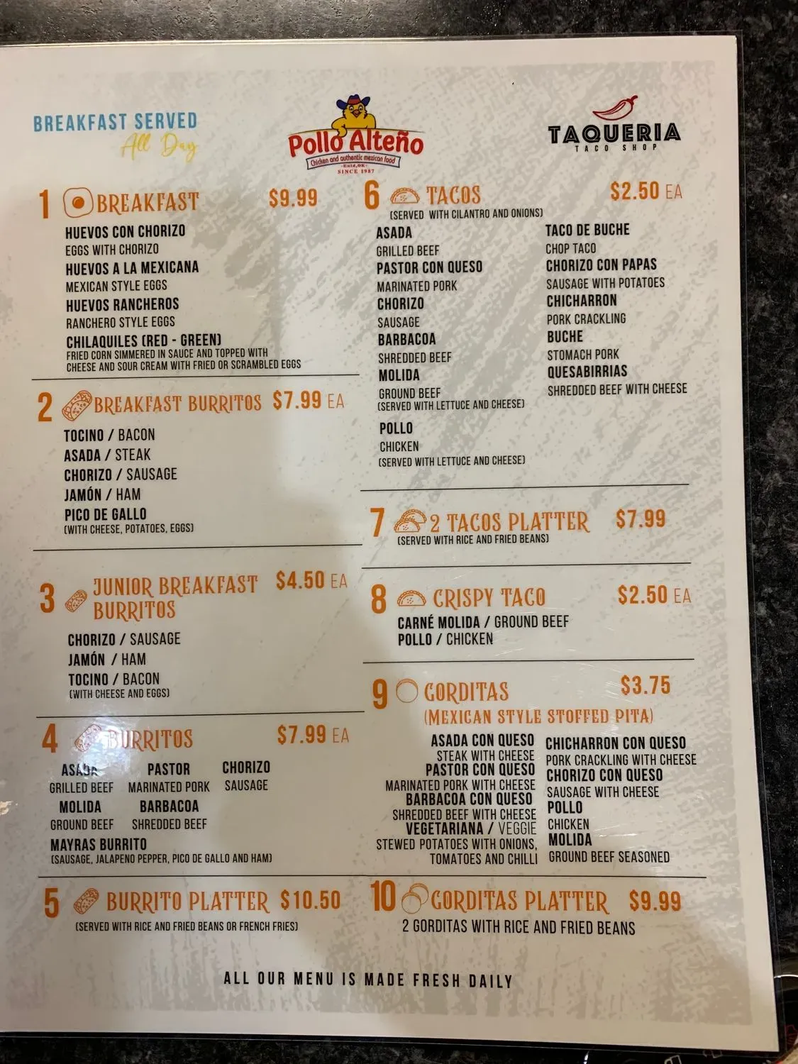 Menu 2