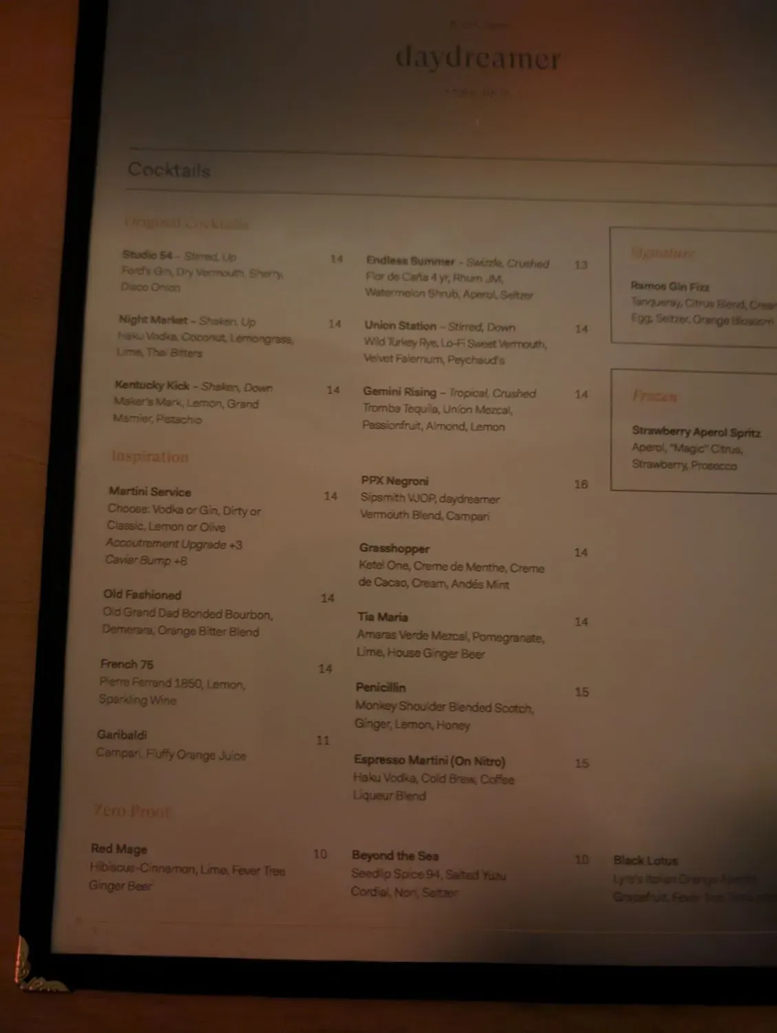Menu 2