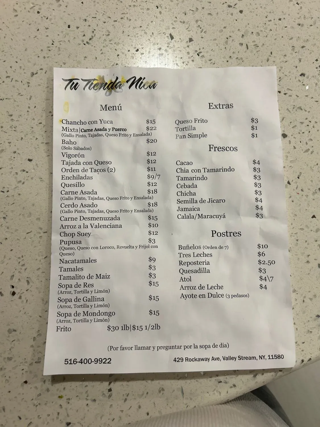 Menu 1