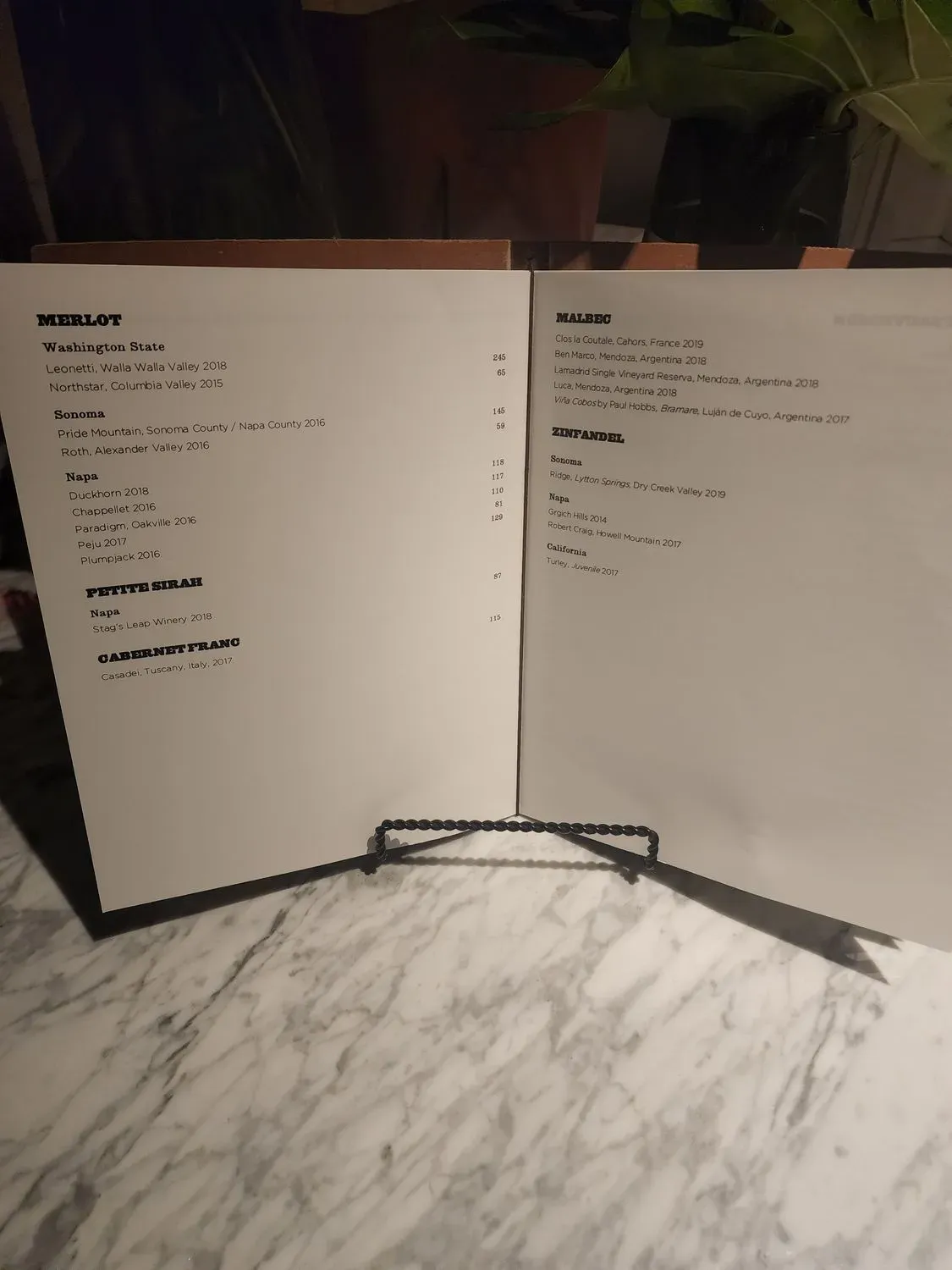 Menu 6