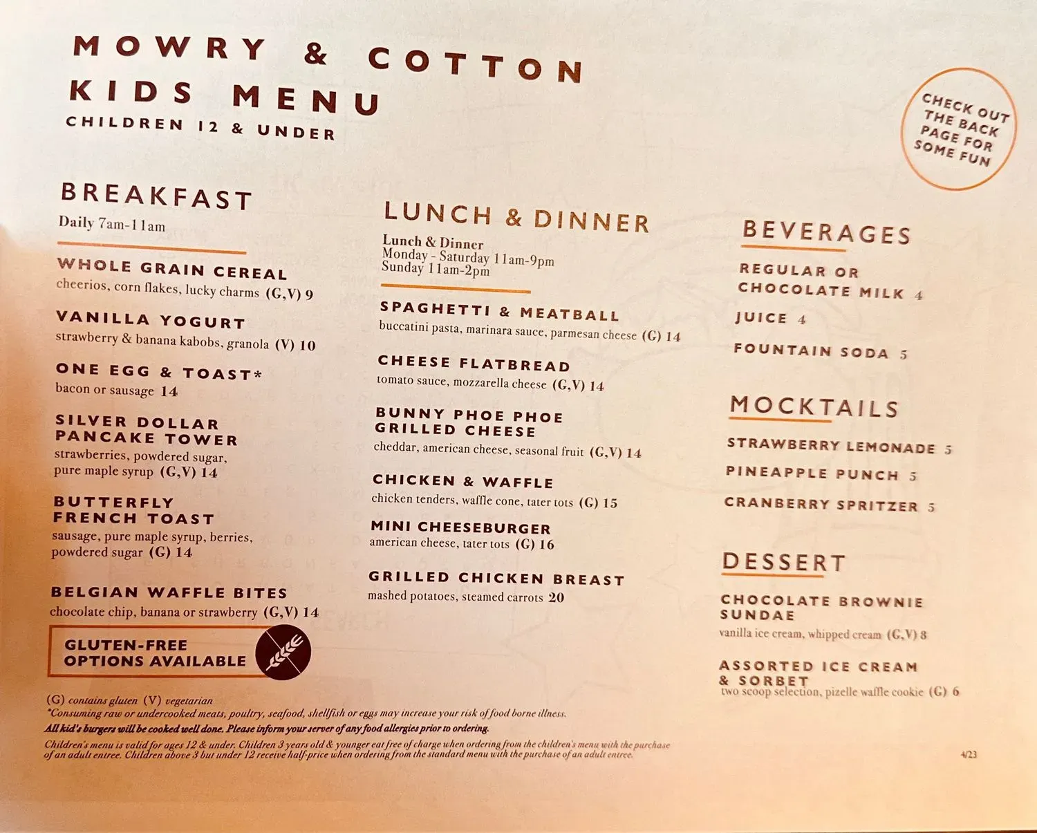 Menu 2