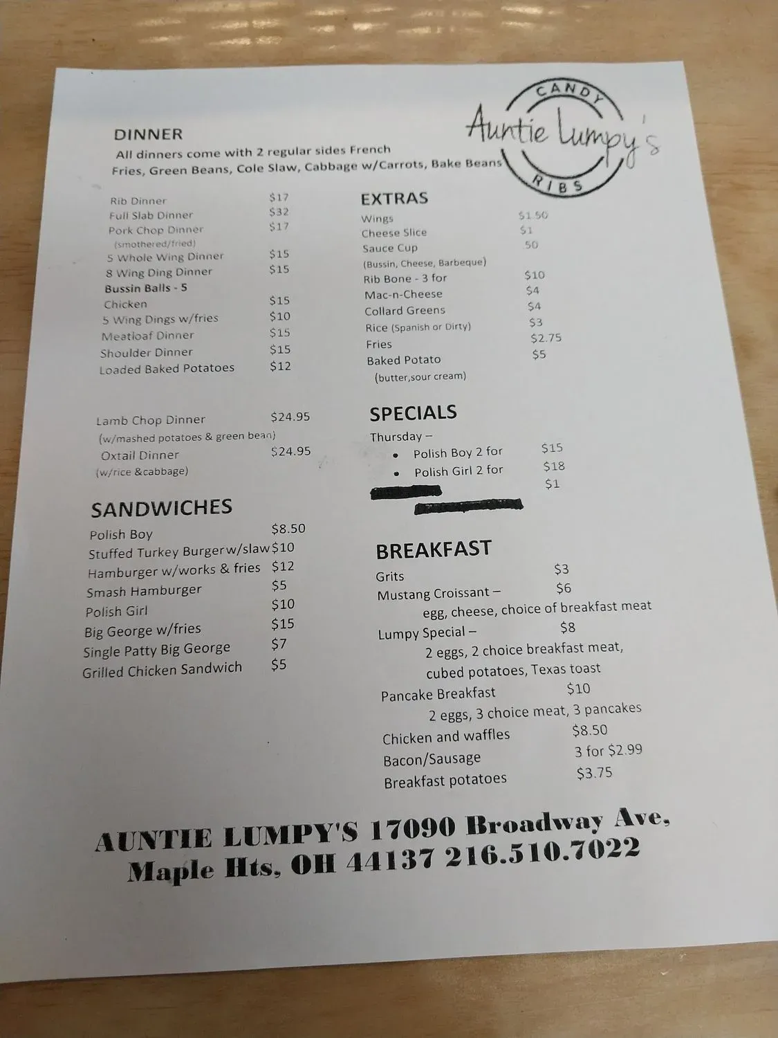 Menu 2