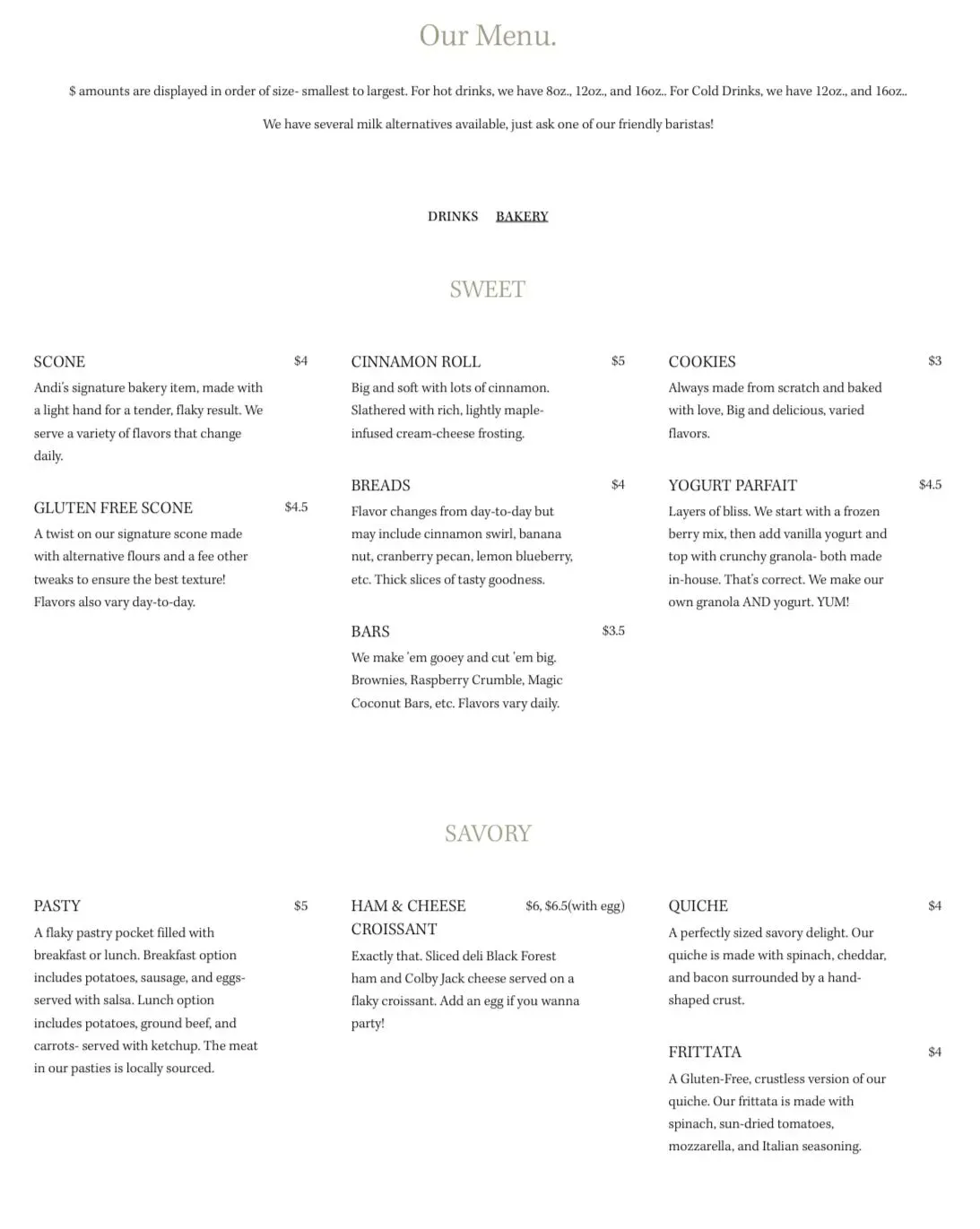 Menu 1