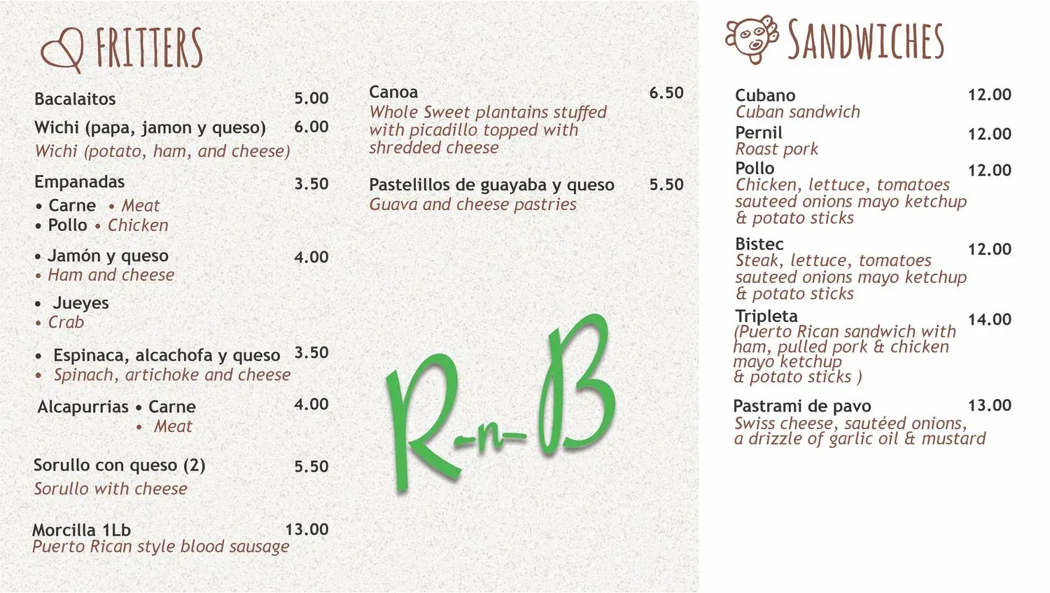 Menu 2