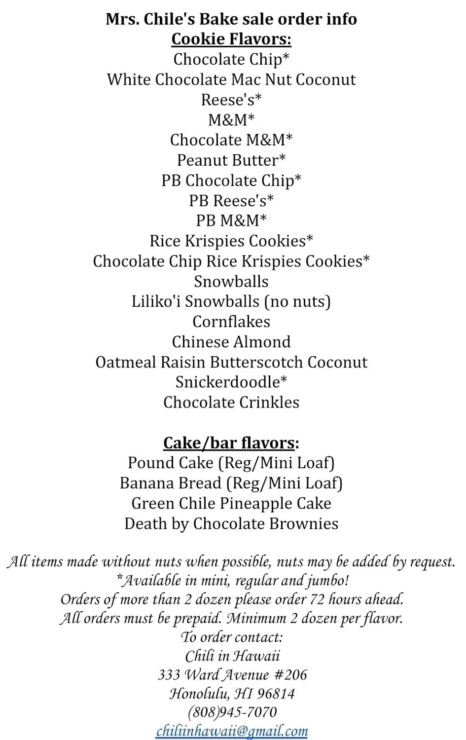 Menu 5