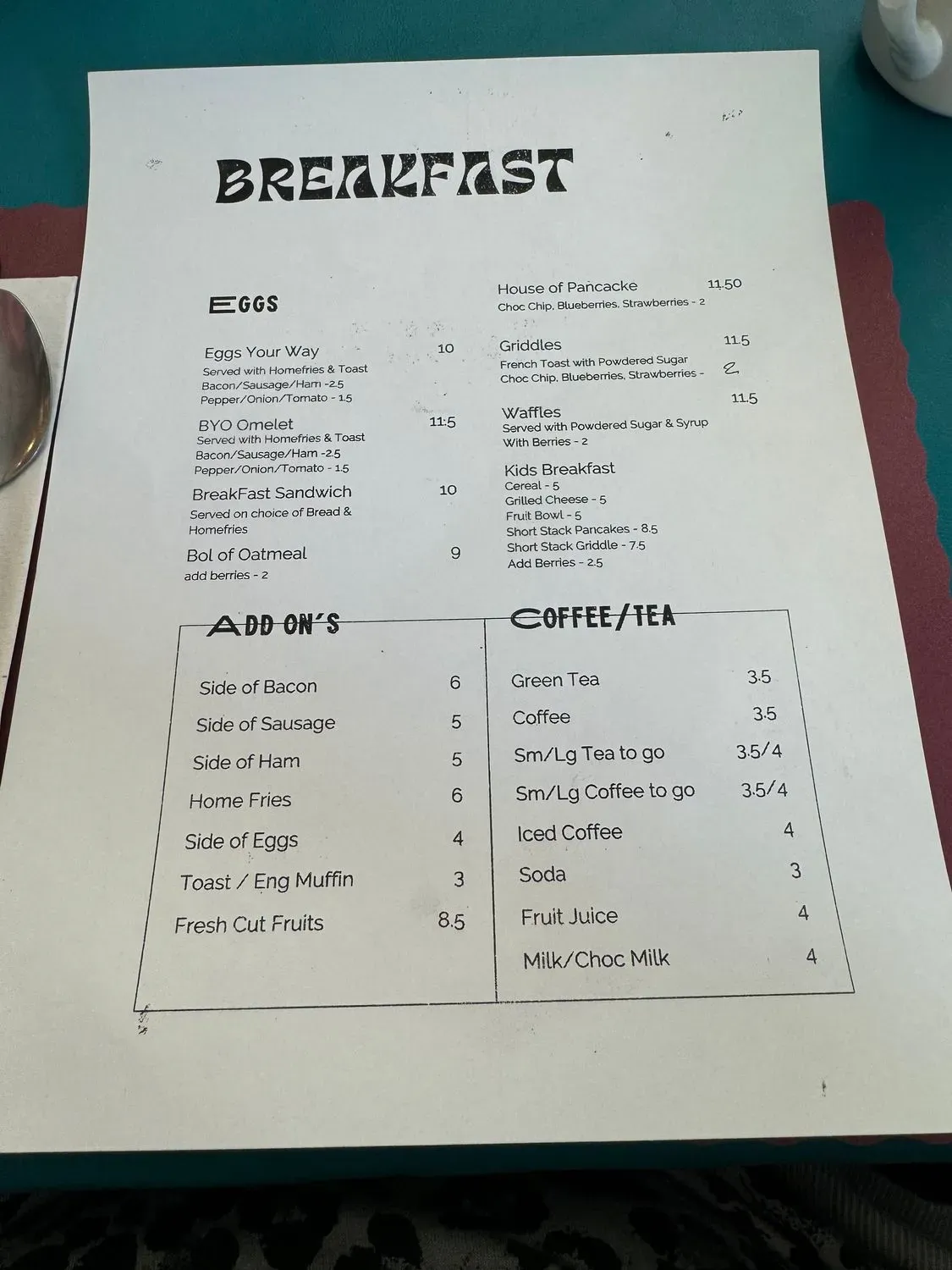 Menu 1