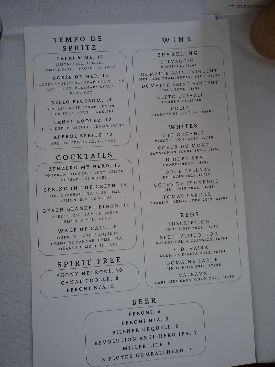 Menu 2