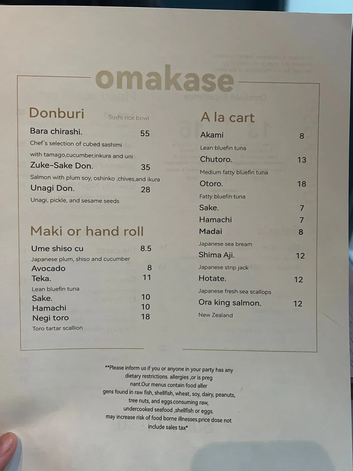 Menu 3