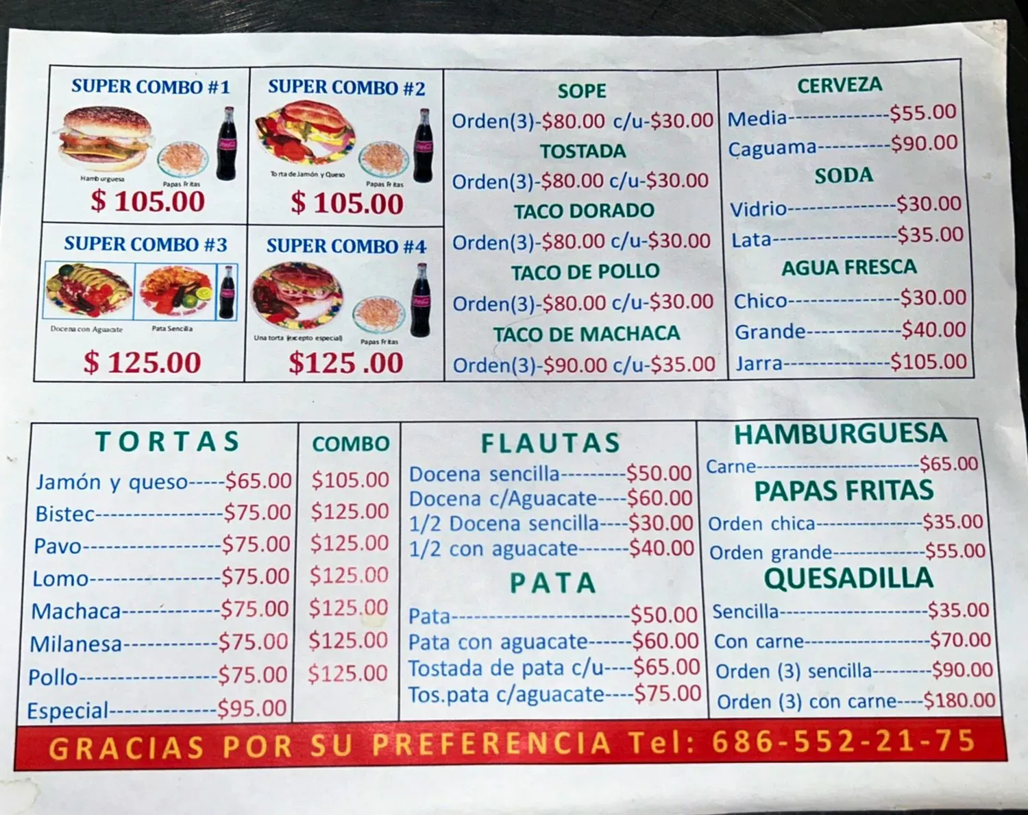 Menu 1