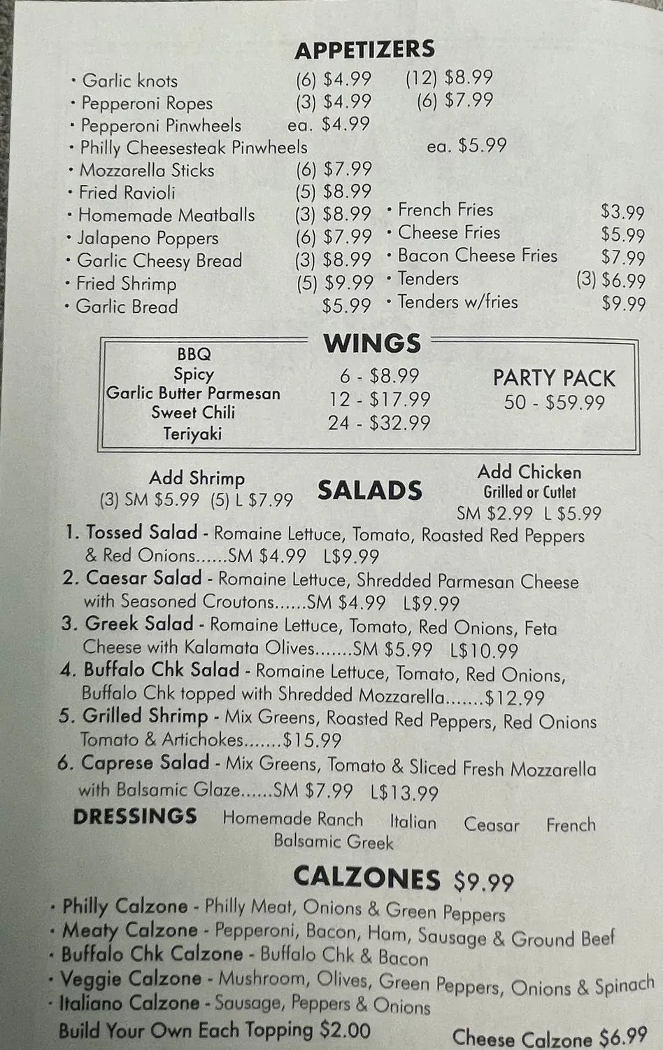 Menu 1