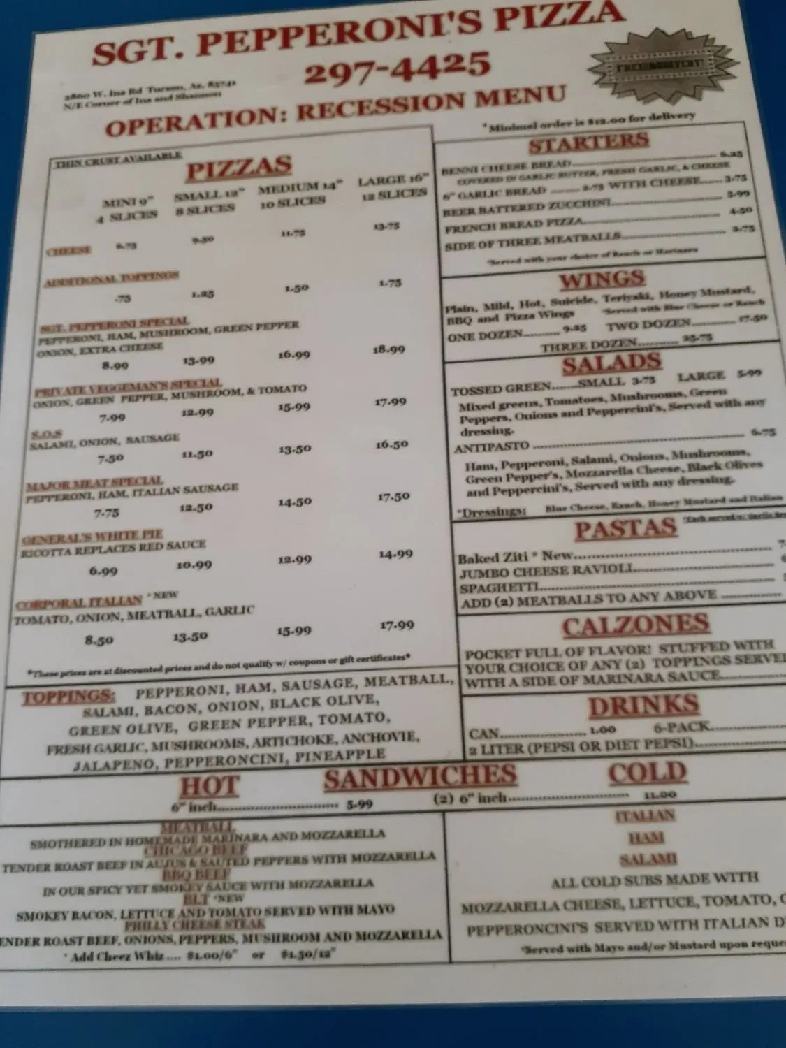 Menu 2