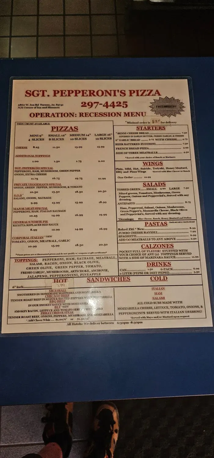 Menu 1