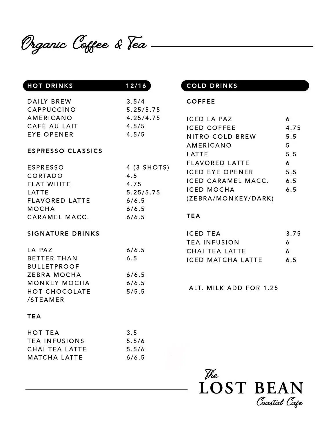 Menu 1