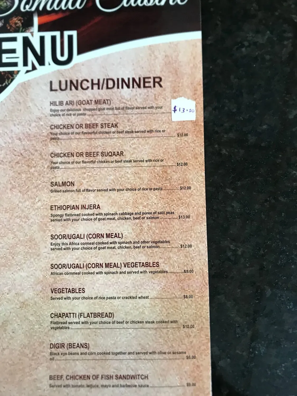 Menu 4