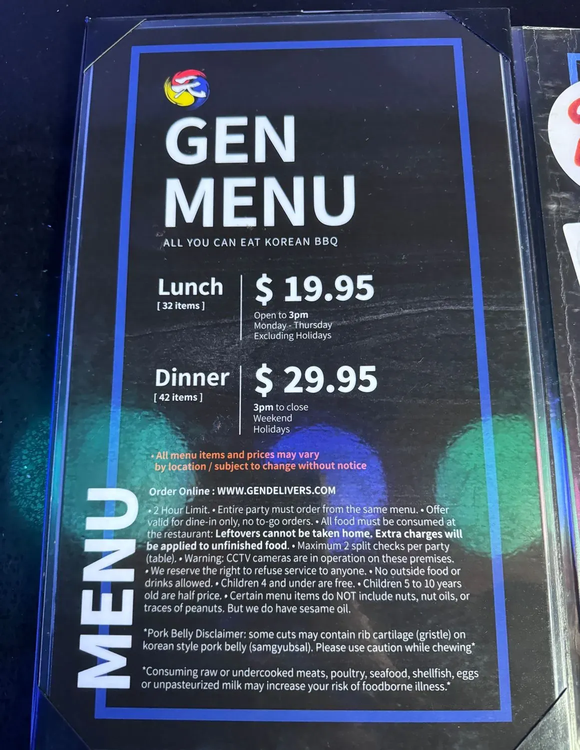 Menu 3