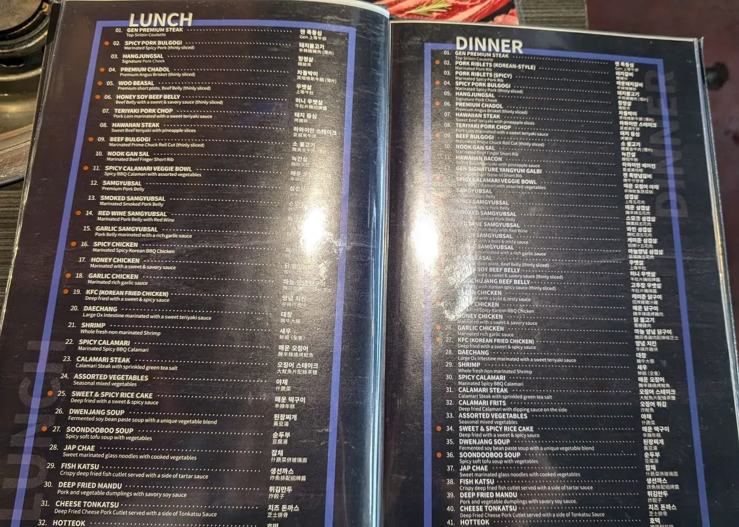 Menu 4