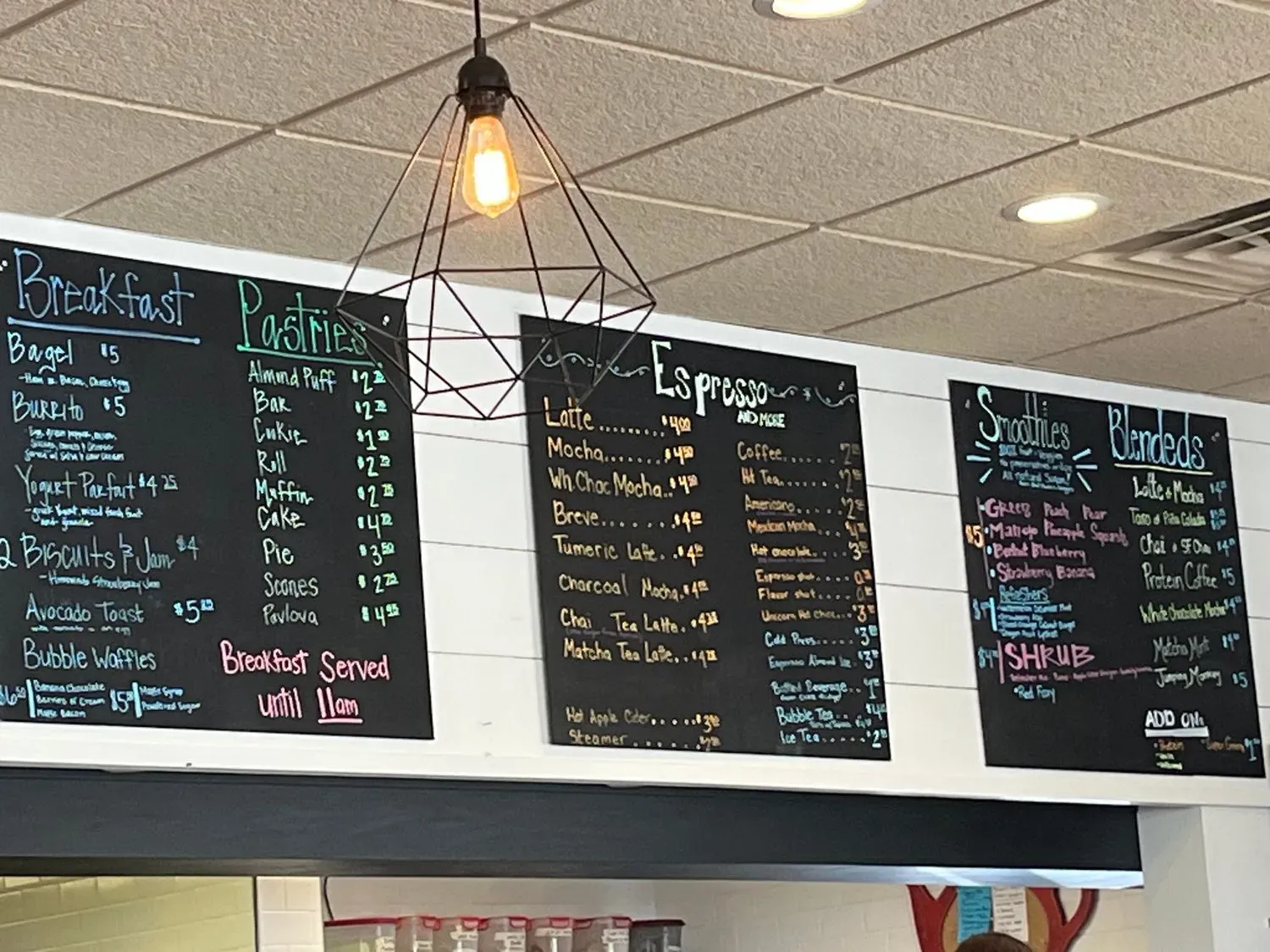 Middle Fork Cafe Menu - Updated November 2025