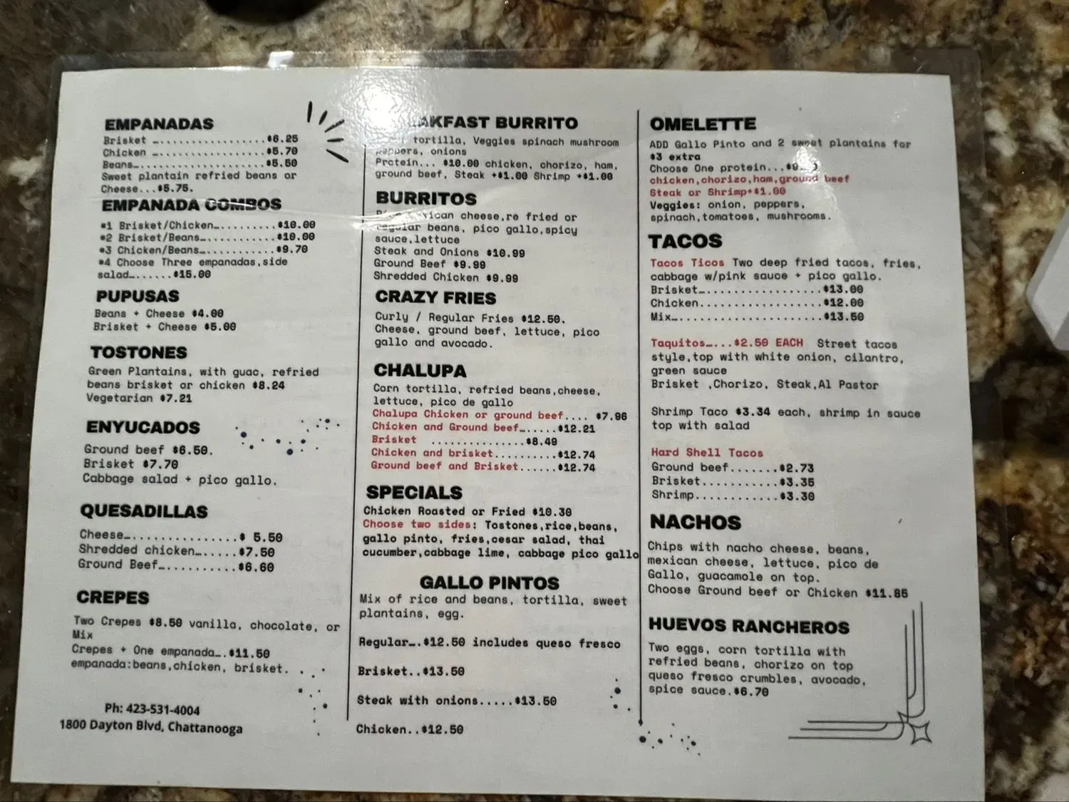 Menu 6