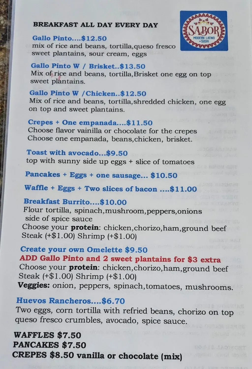 Menu 1