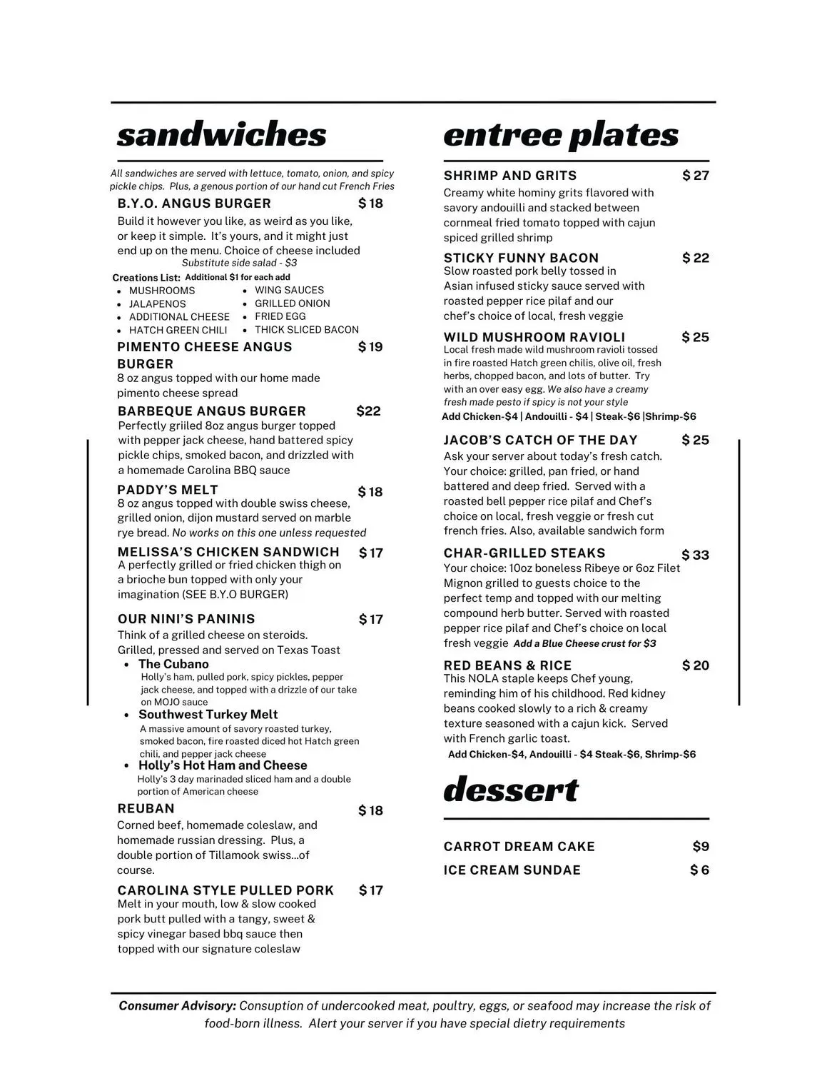 Menu 2