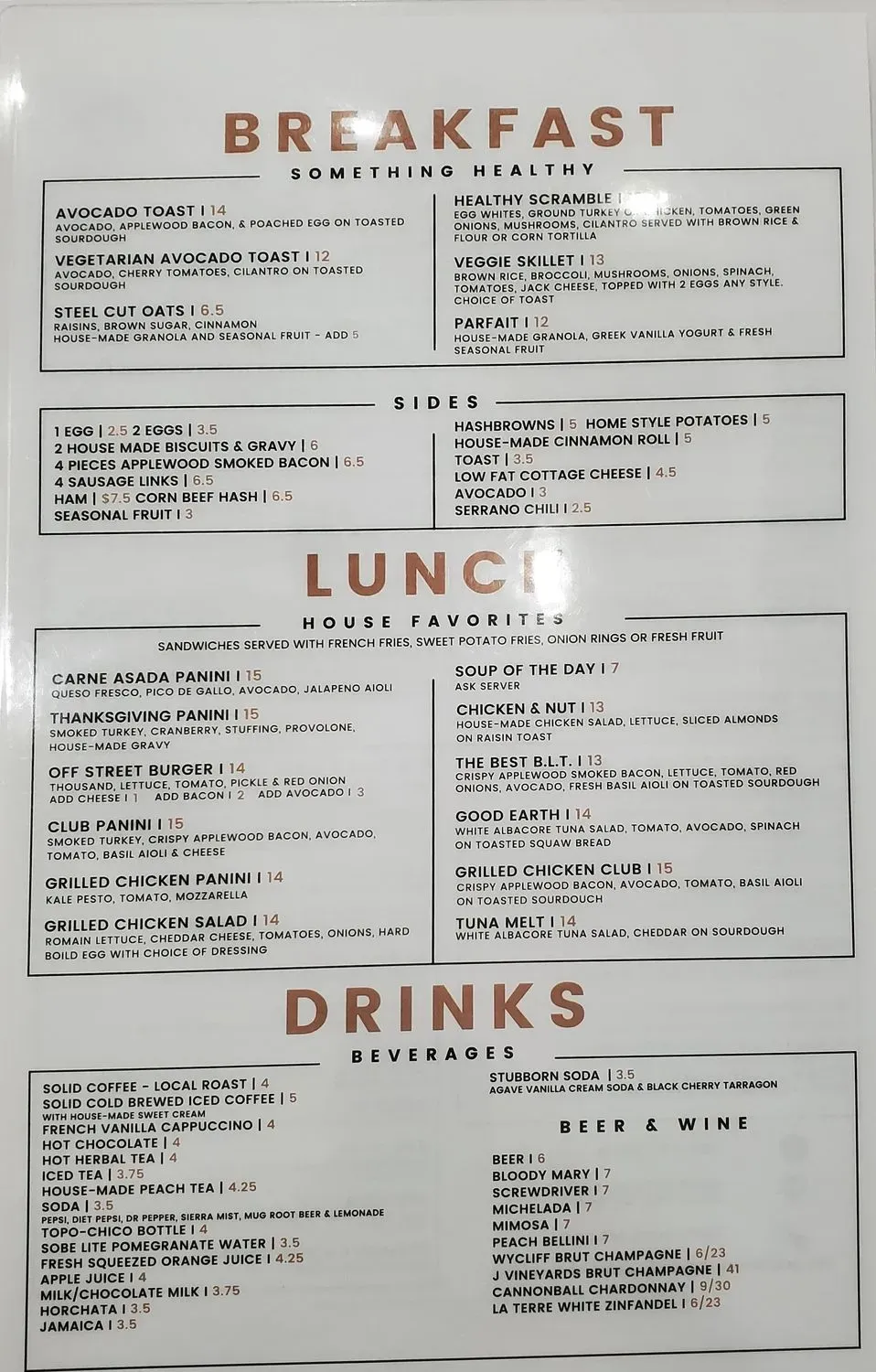 Menu 1