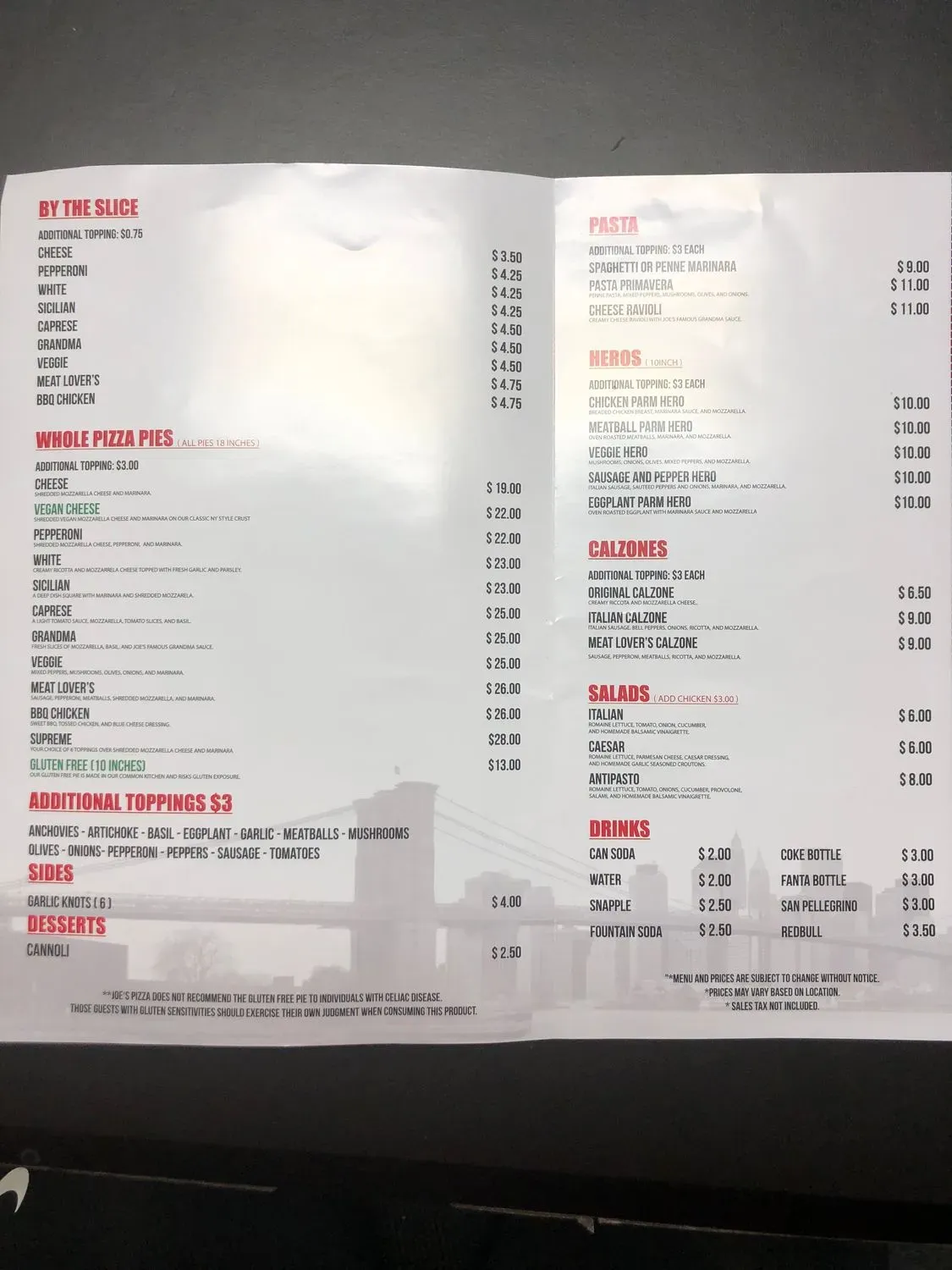 Menu 5