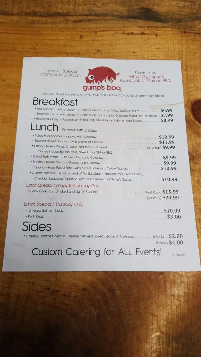 Menu 5