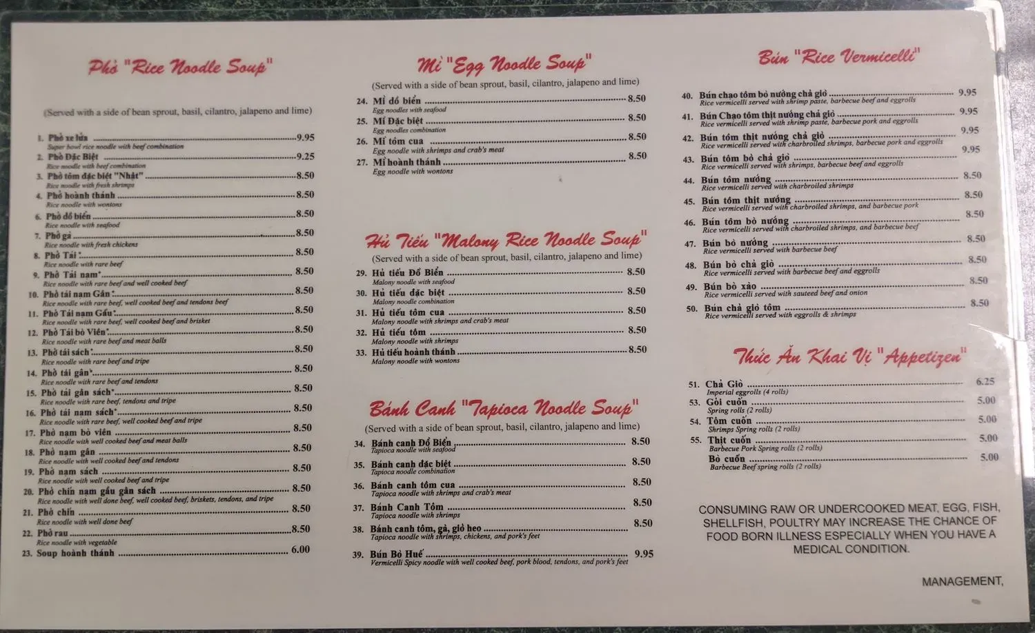 Menu 4