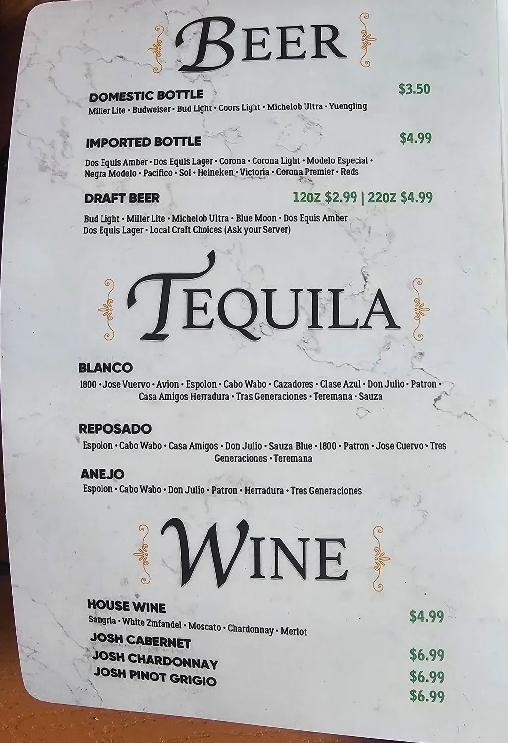 Menu 5