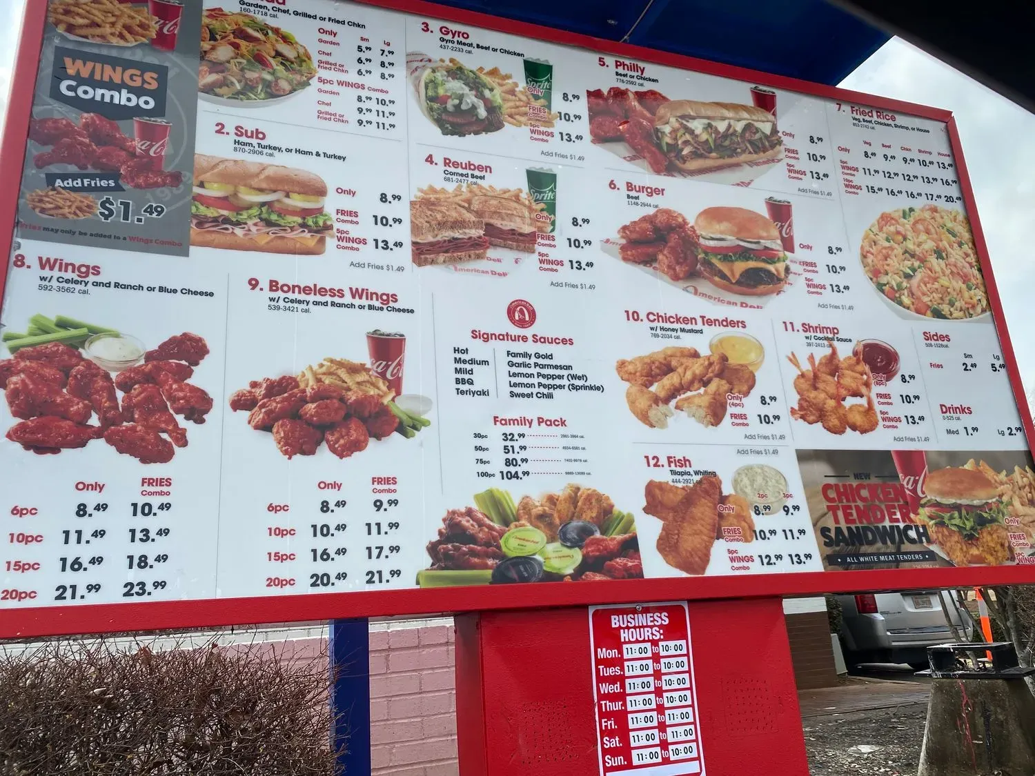 American Deli Menu - Updated November 2025