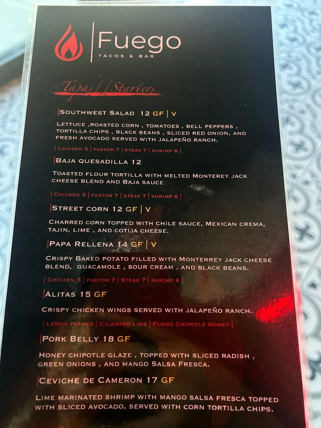 Menu 1