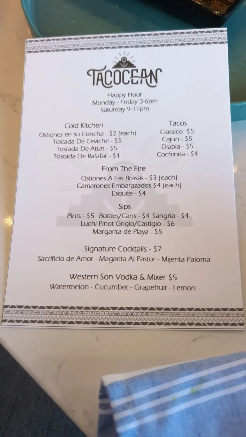 Menu 6