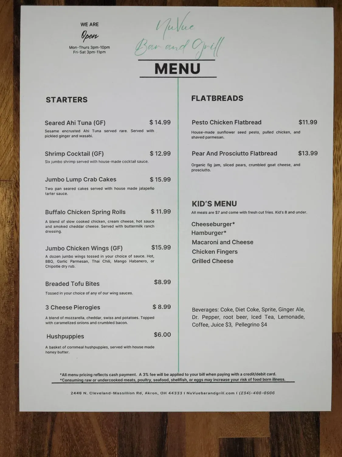 Menu 3