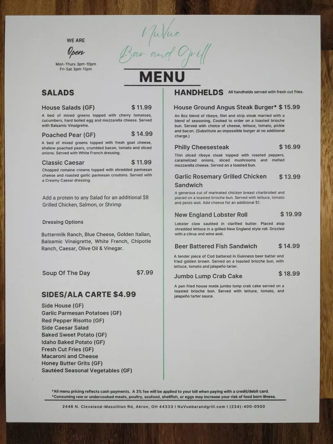 Menu 2