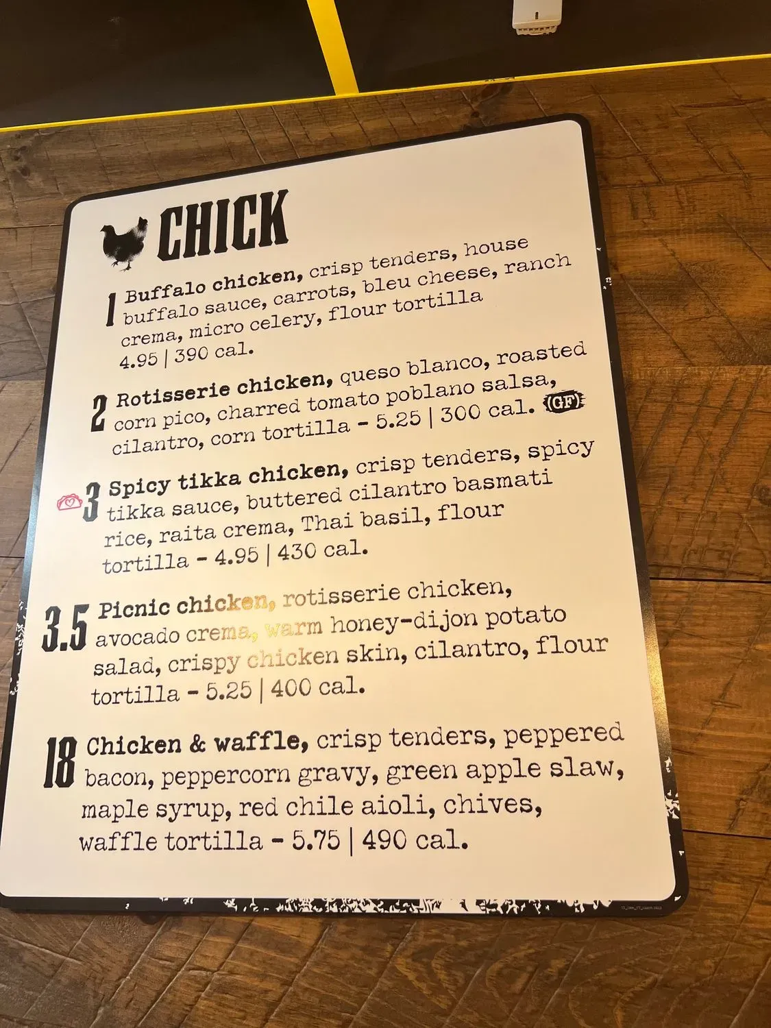 Menu 4