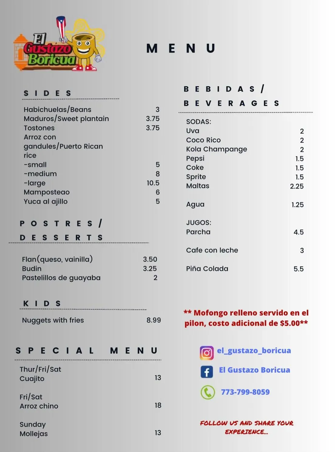 Menu 1