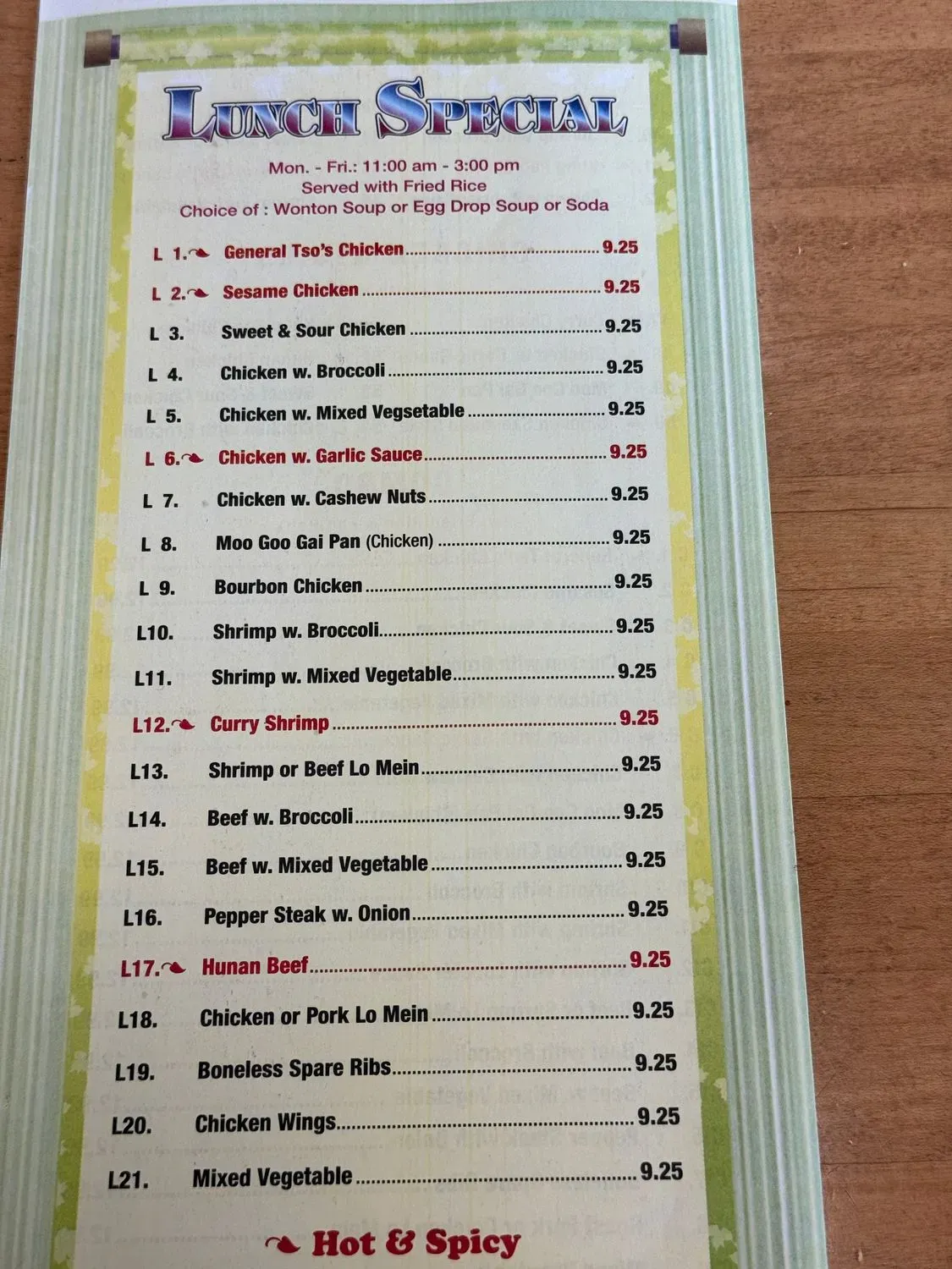 Menu 4