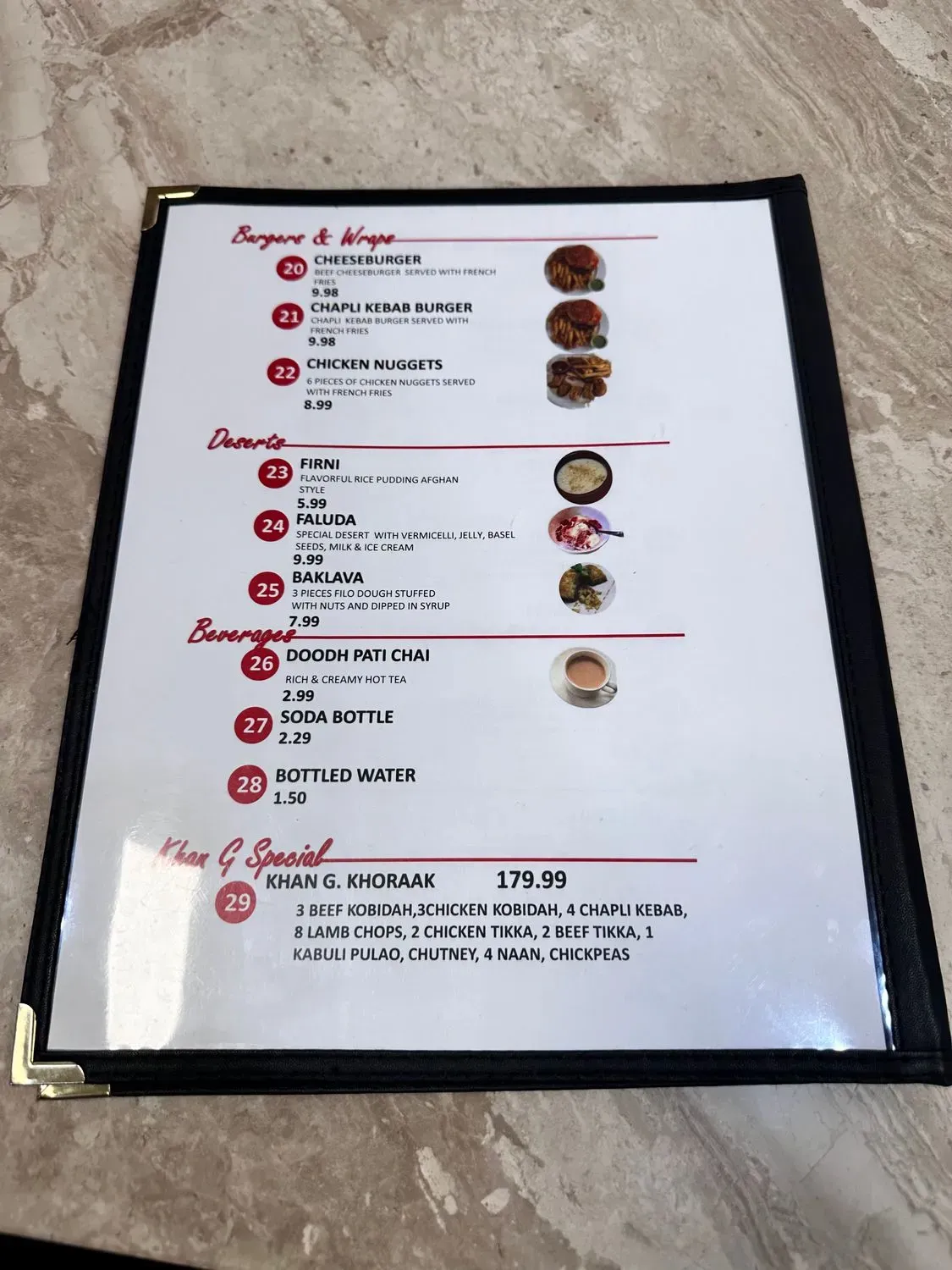 Menu 5