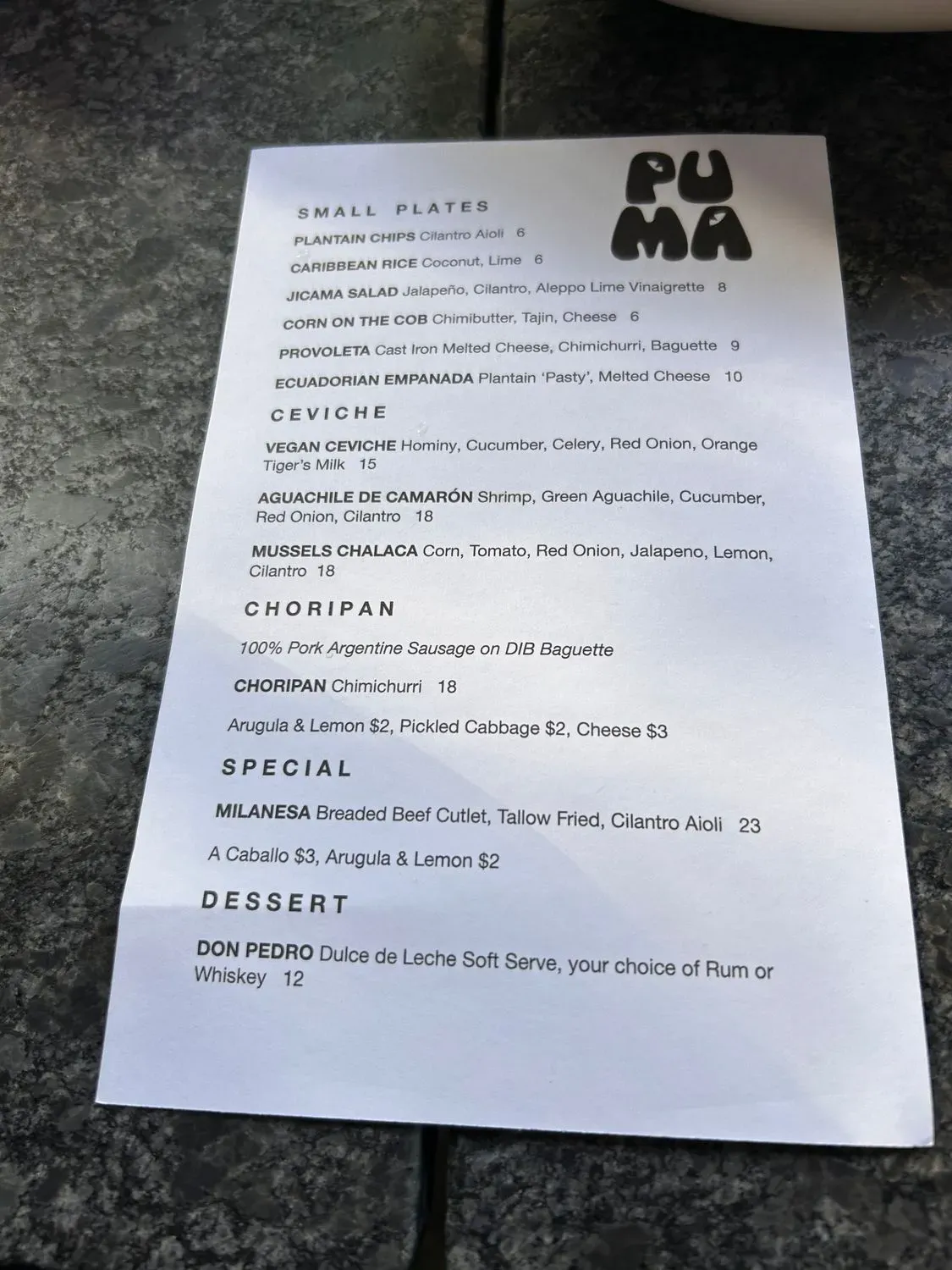 Menu 2