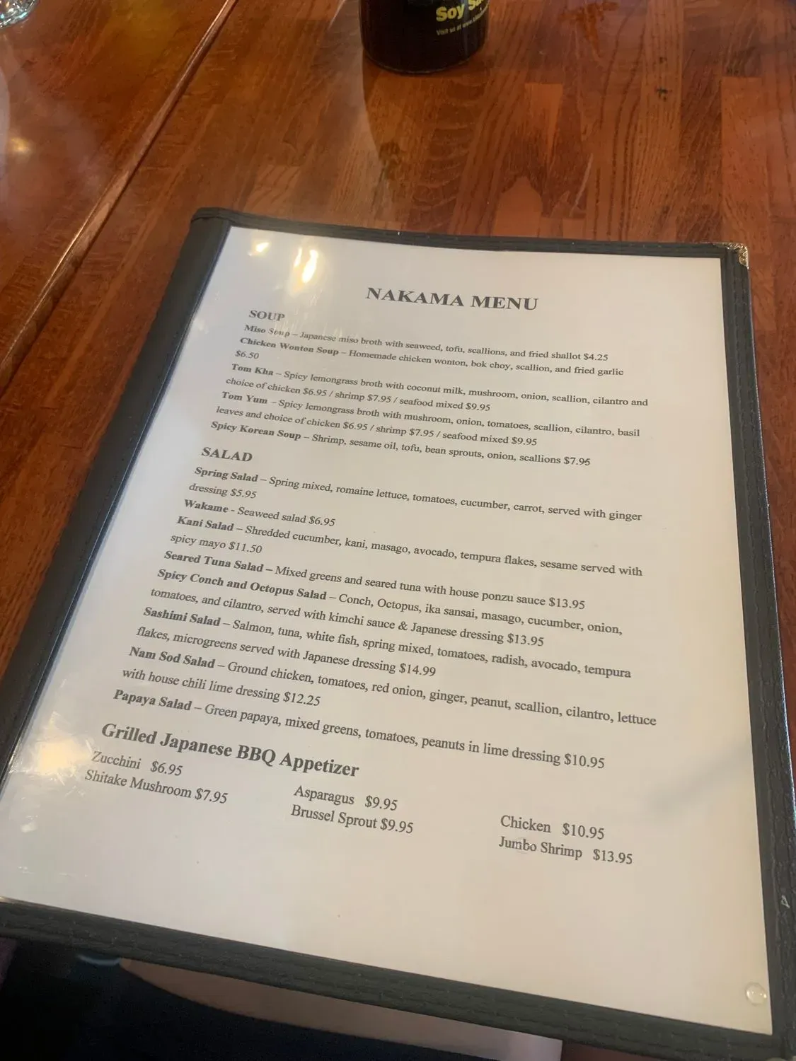 Menu 5