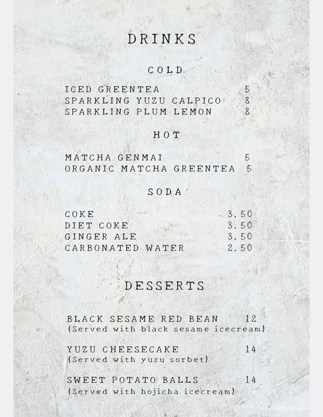 Menu 5