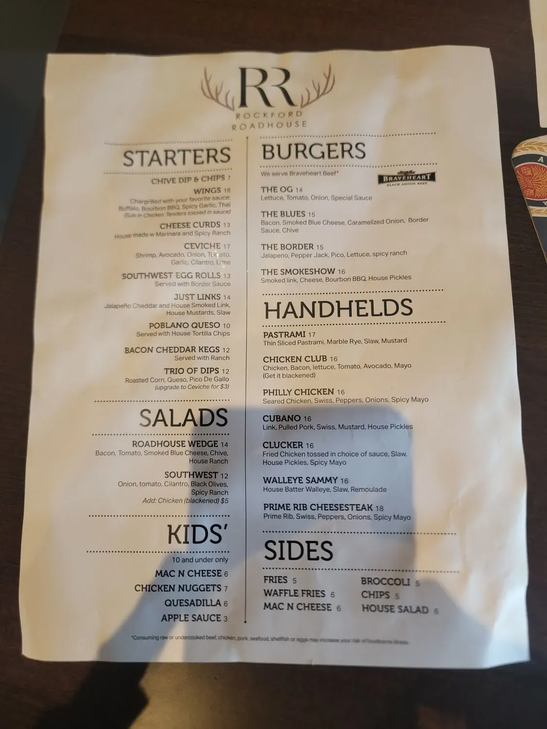 Menu 5