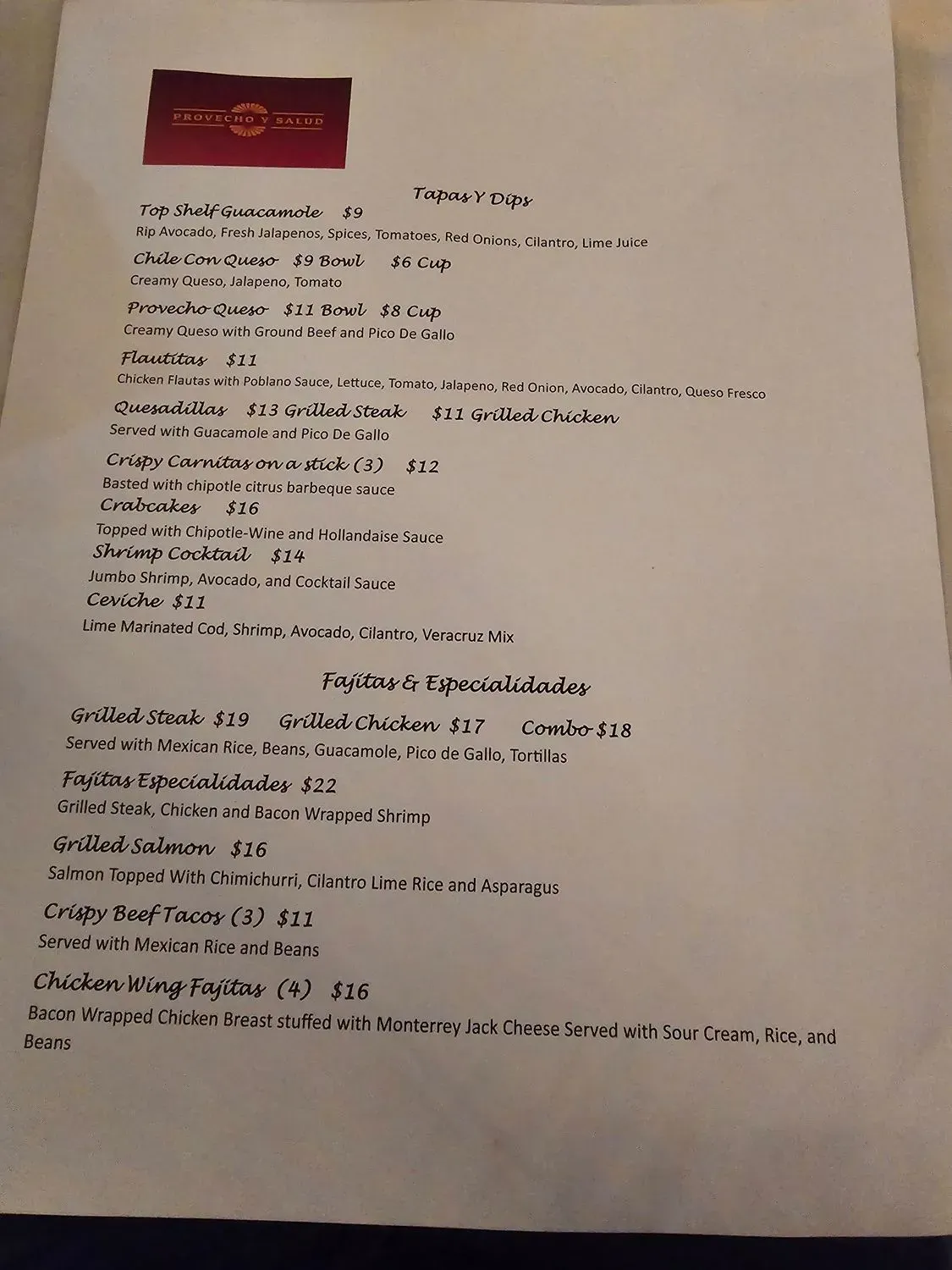 Menu 1