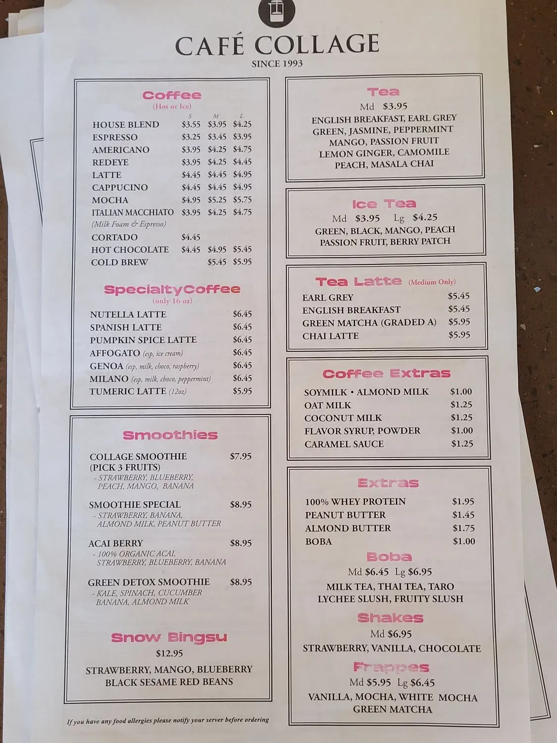 Menu 2