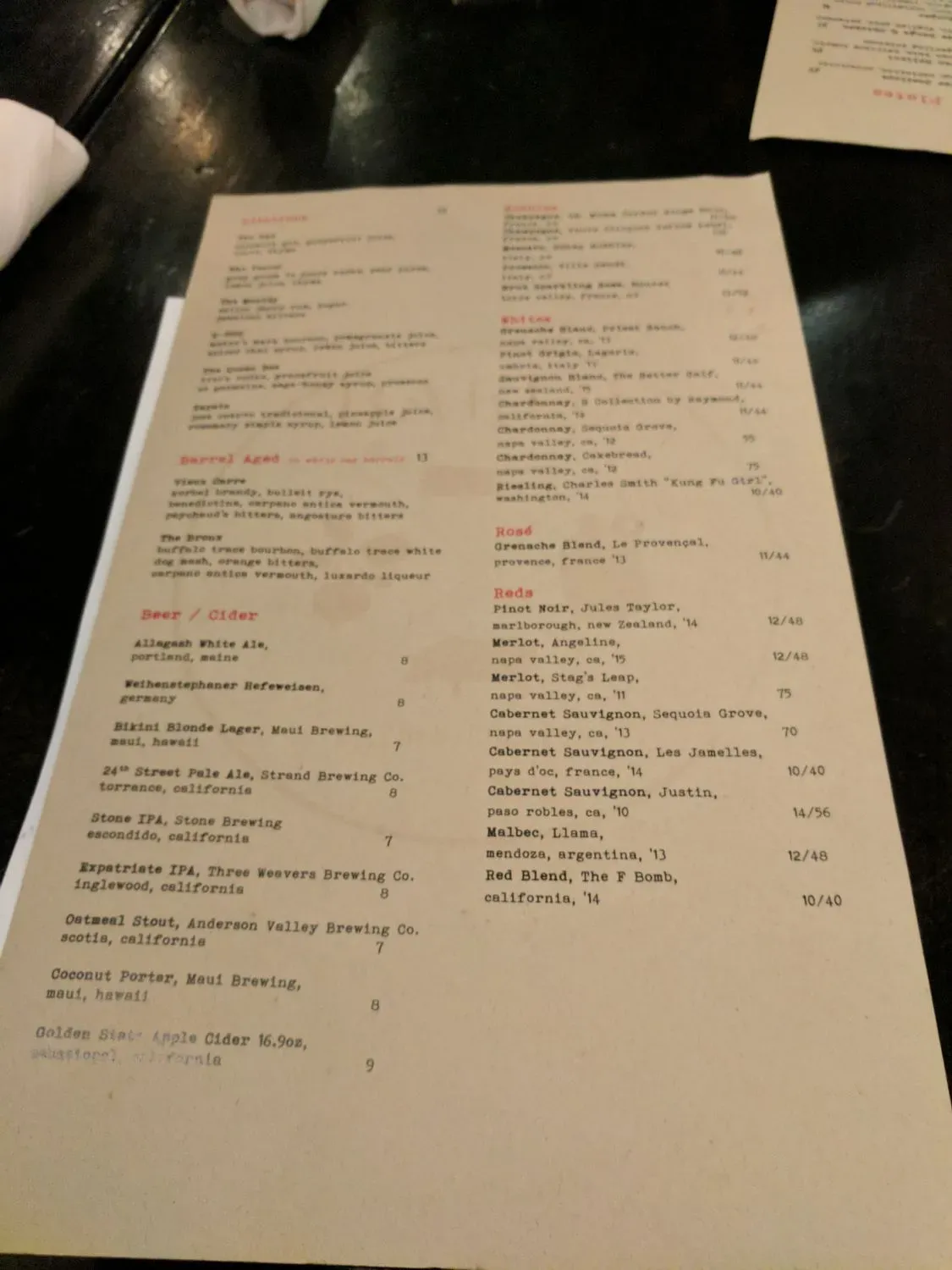 Menu 4