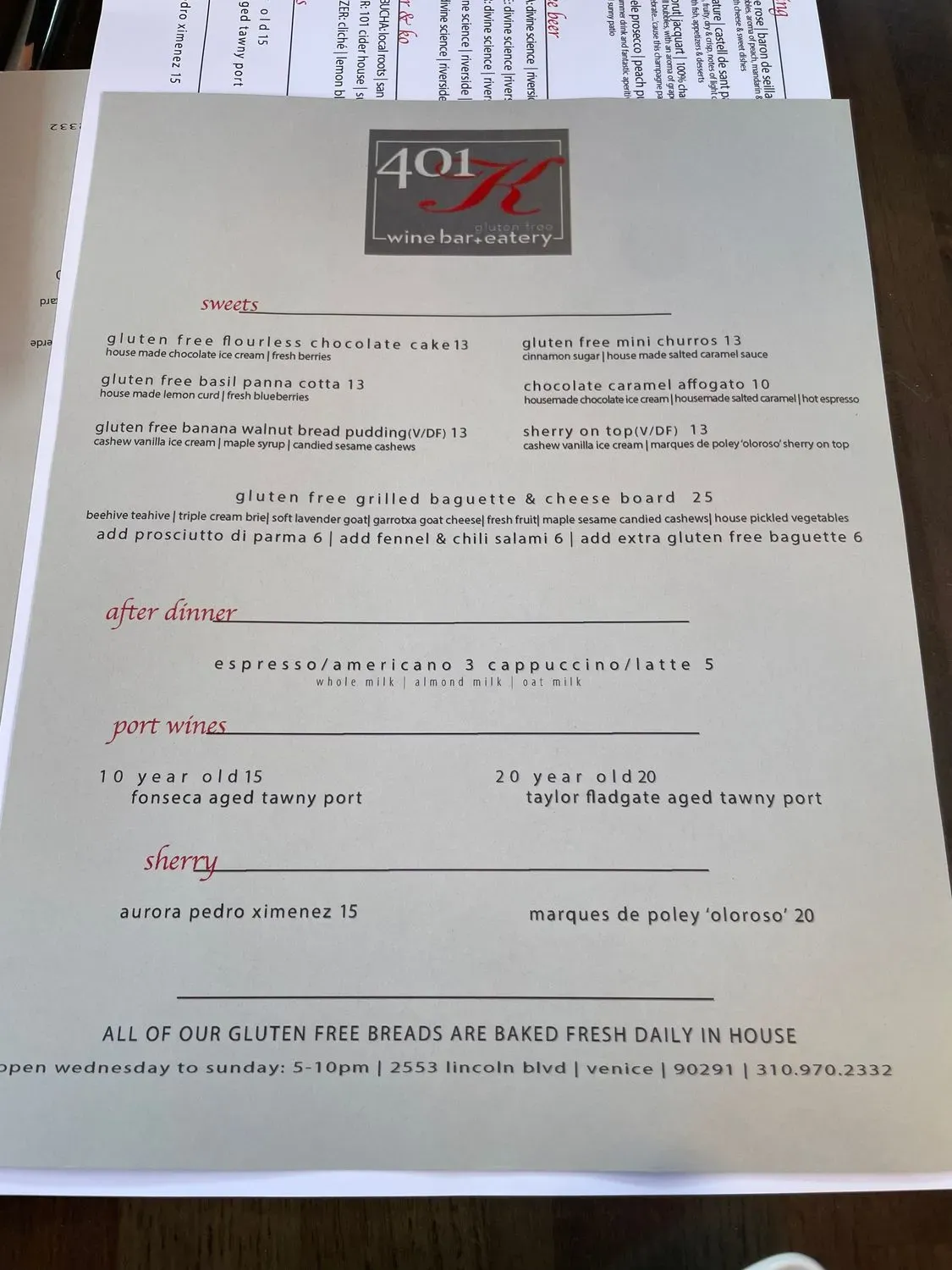 Menu 5