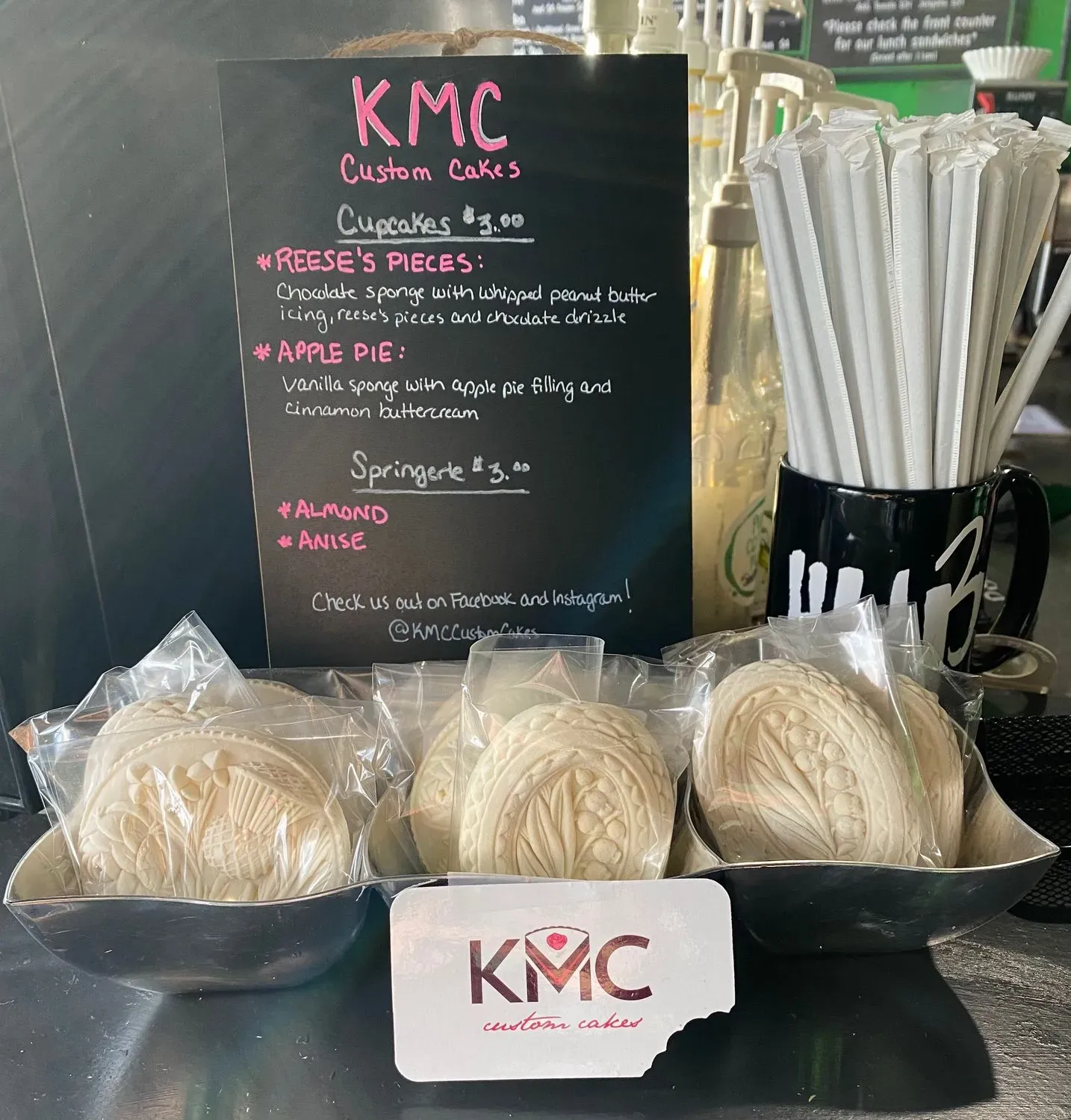 KMC Custom Cakes Menu - Updated November 2025