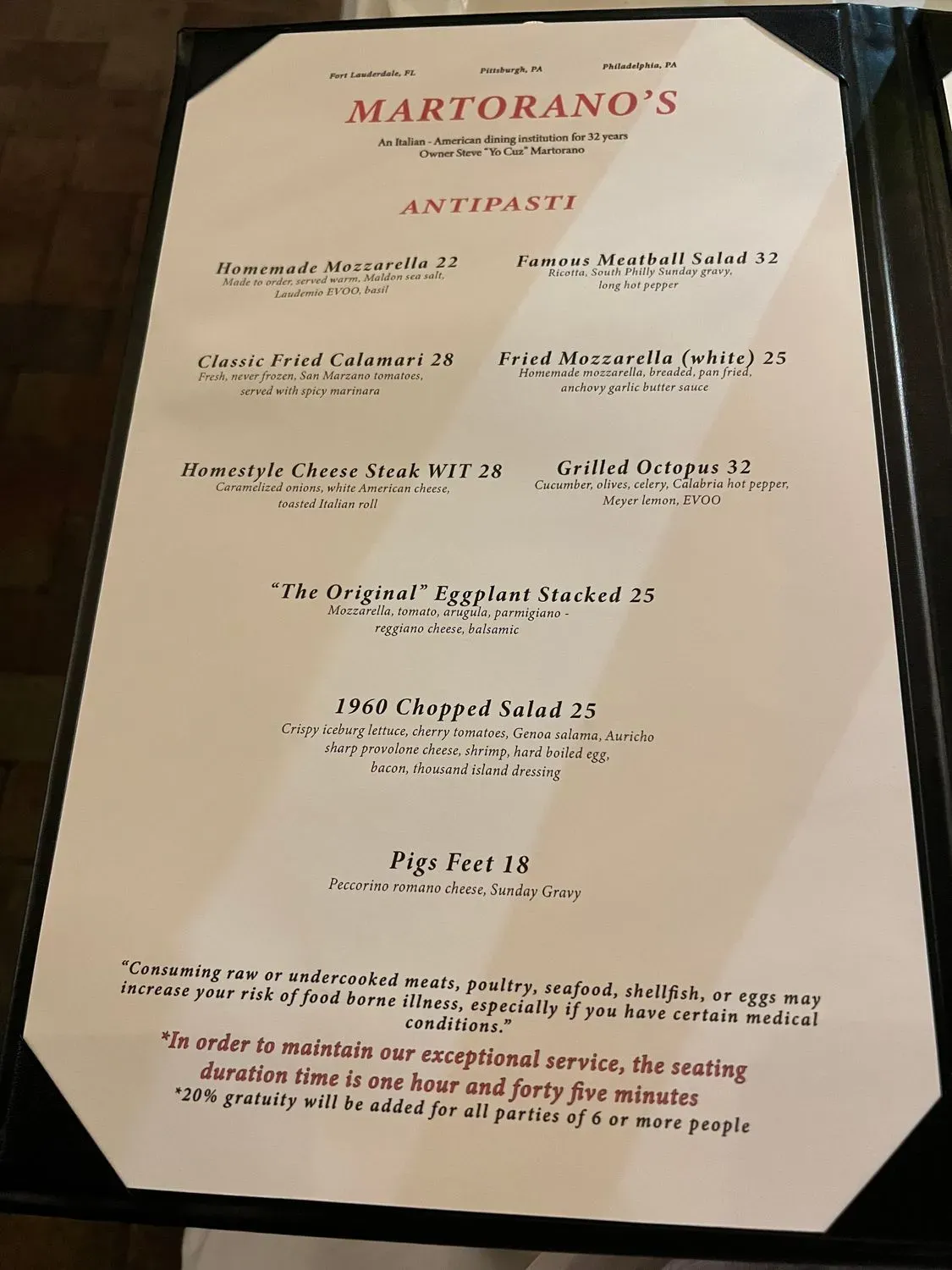 Menu 1