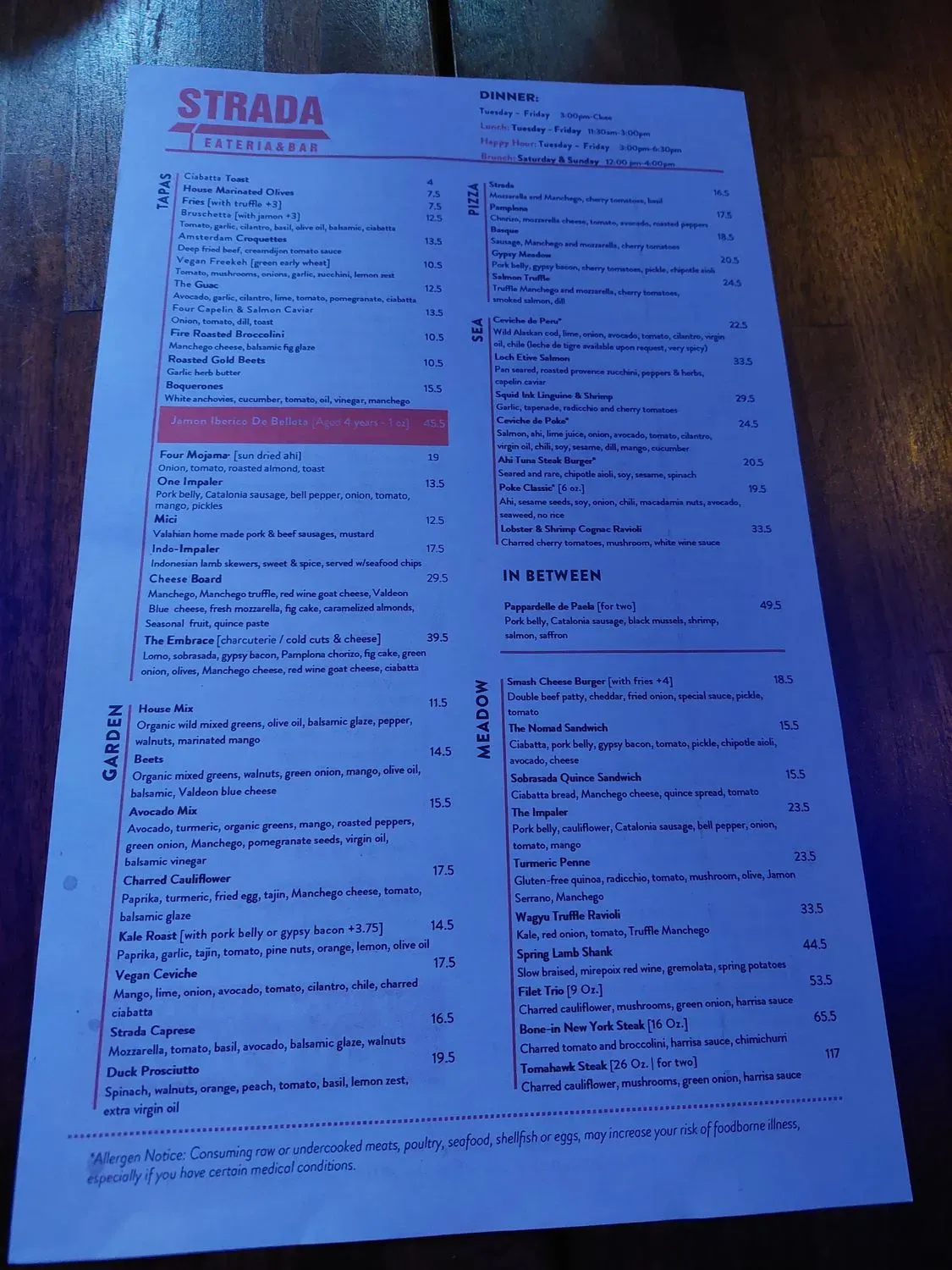 Menu 6